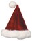 The Costume Center White and Red Santa Unisex Adult Christmas Hat Costume Accessory - One Size